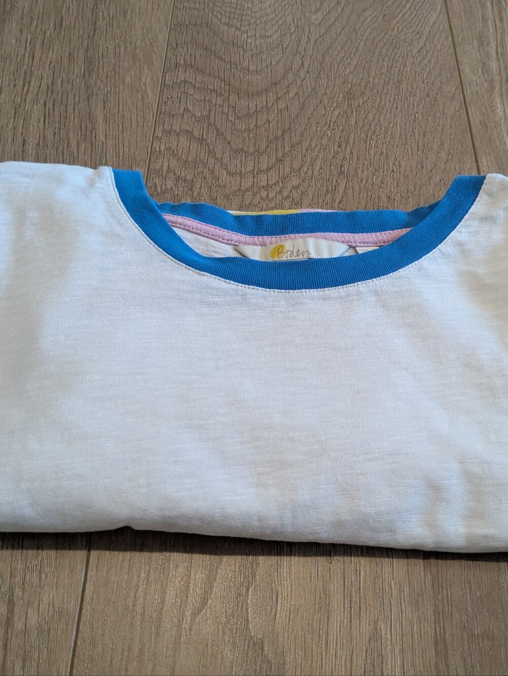 Boden Colorblock Boxy Short-Sleeved Tee Size 8 - Picture 4 of 8